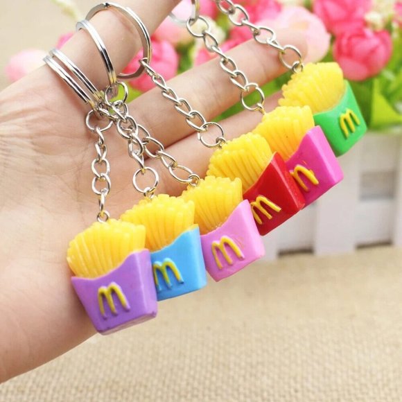 McDonald’s Ronald McDonald Outfit Mini Backpack by Loungefly & Fry Keychain New